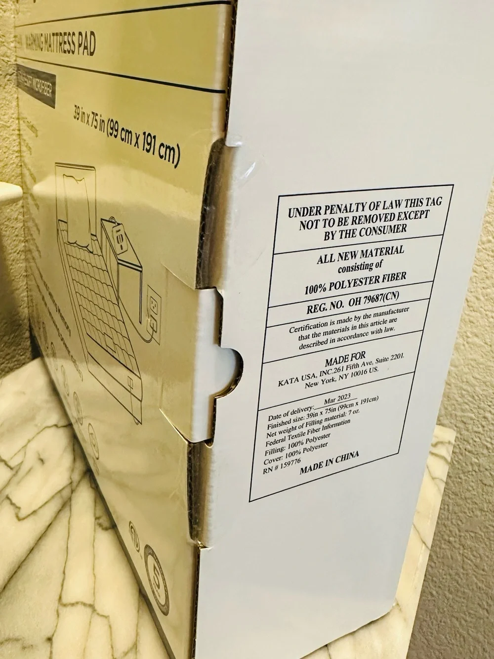 Westinghouse Warming Mattress Pad - Twin Size
